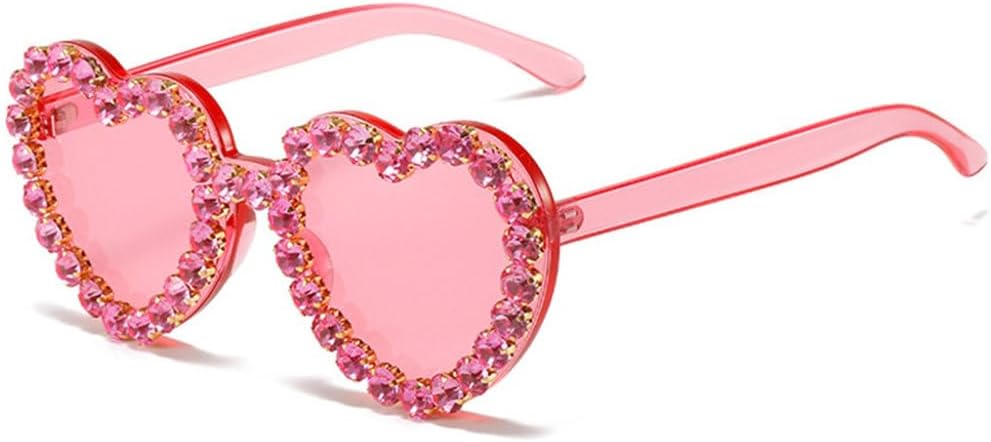 

Персонализированные солнцезащитные очки в форме сердца для женщин, роскошные винтажные солнцезащитные очки, модные очки для отдыха на природе и пляже, очки с защитой от УФ-излучения UV400 TYUVIVO, Pink Pink