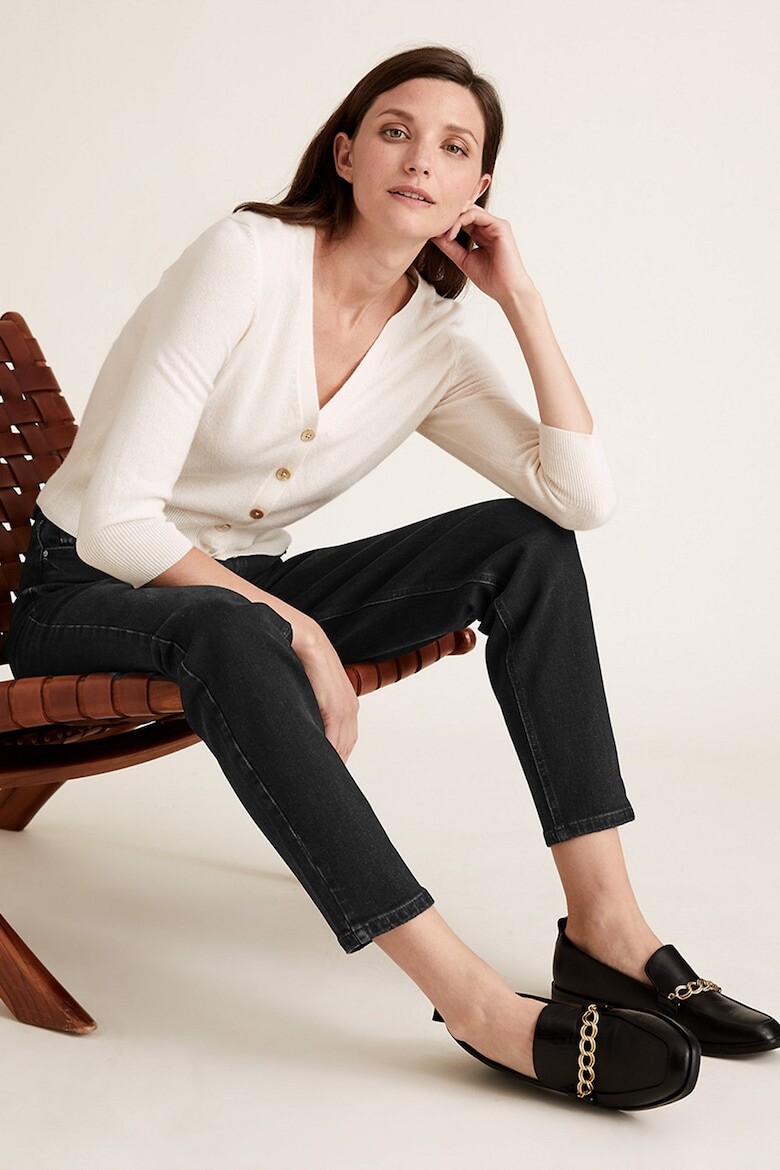

Джинсы Mom с высокой талией Marks & Spencer, черный