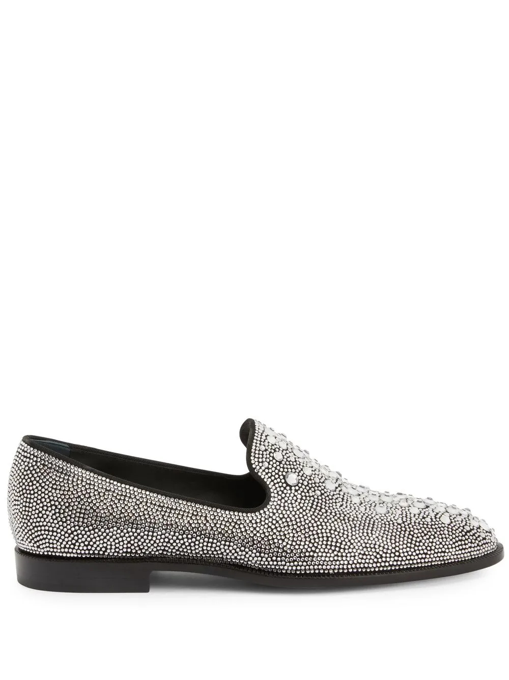 

Лоферы Anton с кристаллами Giuseppe Zanotti, черный
