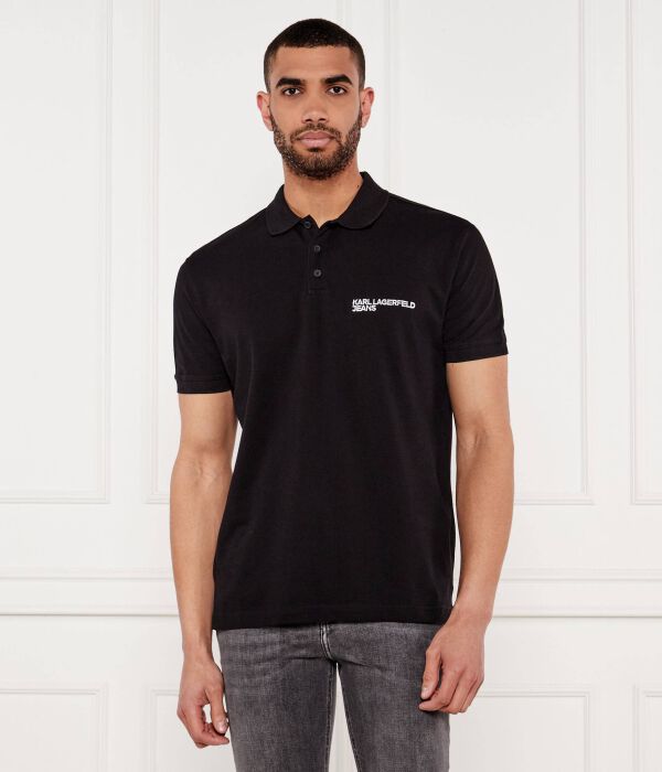 

Рубашка поло Regular fit Karl Lagerfeld Jeans, черный