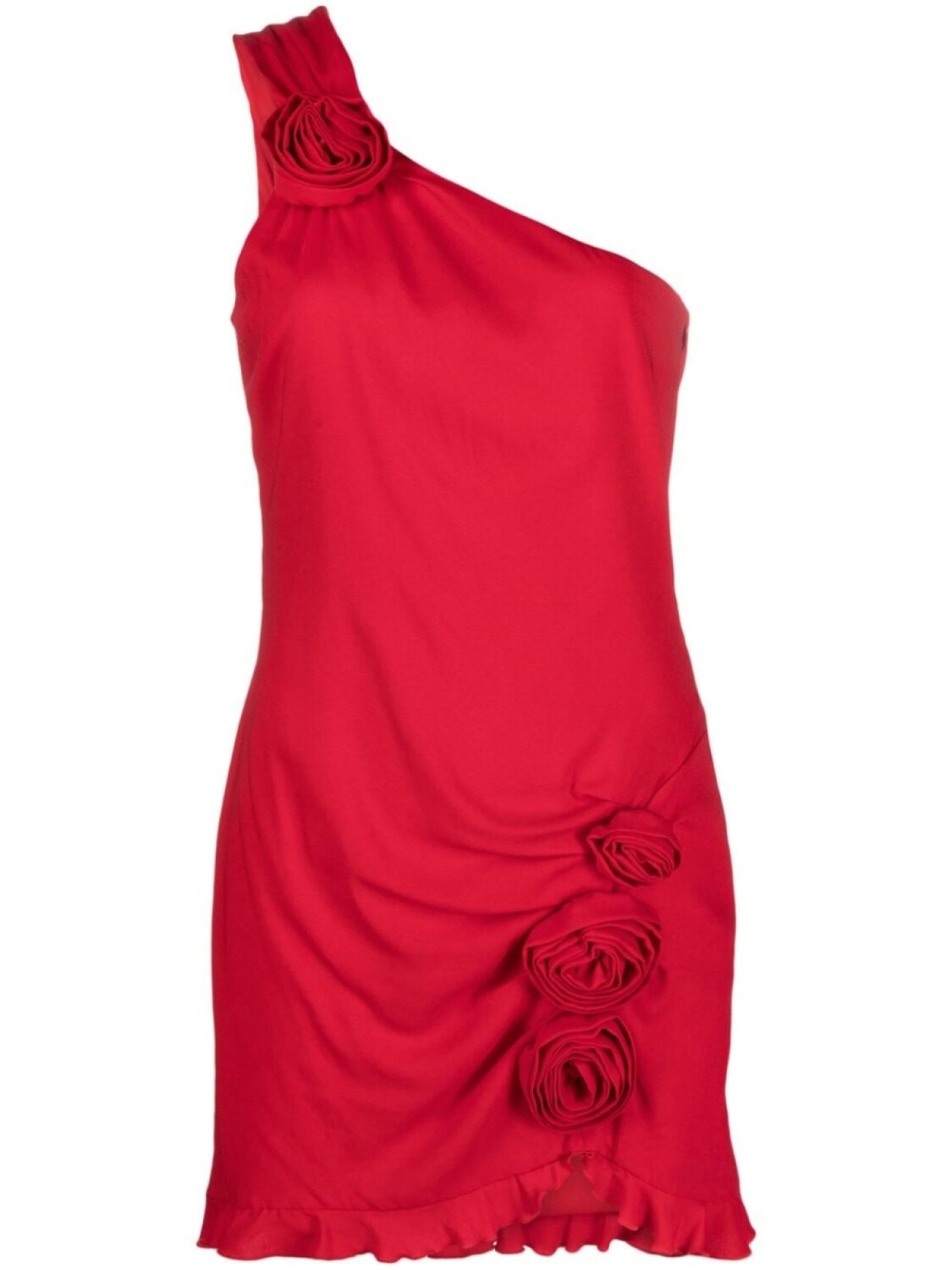 

Blumarine платье мини с цветочной аппликацией, красный