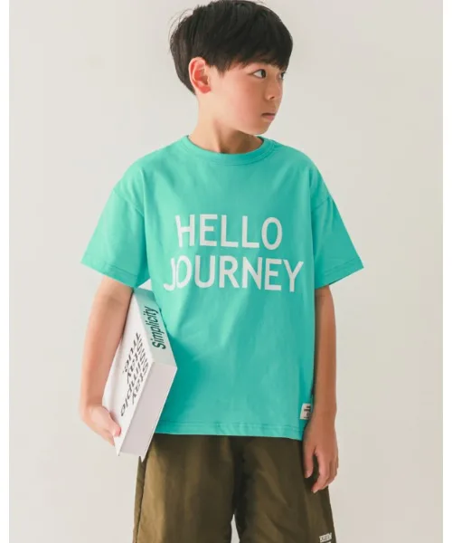 Детская футболка HELLO JOURNEY JEANS-b синяя