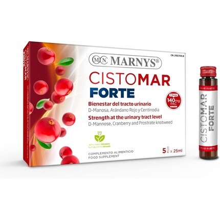 

D-манноза, цинк и клюква Marny's - Kistomar Advanced - Integral Wellness - подходит для веганов - 5 бутылок по 25 мл Marnys