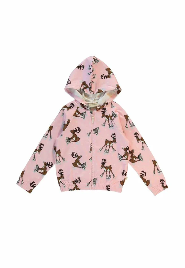 Толстовка на молнии Småfolk, Icy Pink