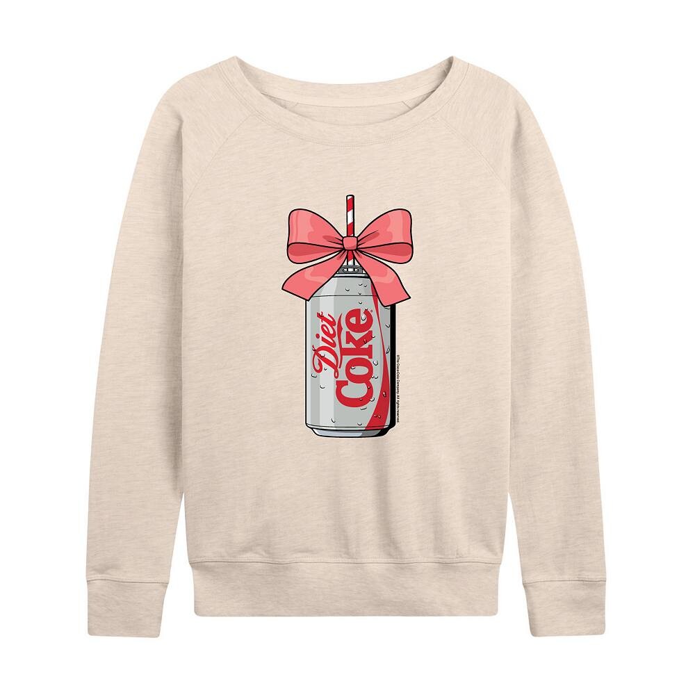 

Легкий свитшот из френч-терри для женщин Diet Coke Can Bow Bow Licensed Character, бежевый