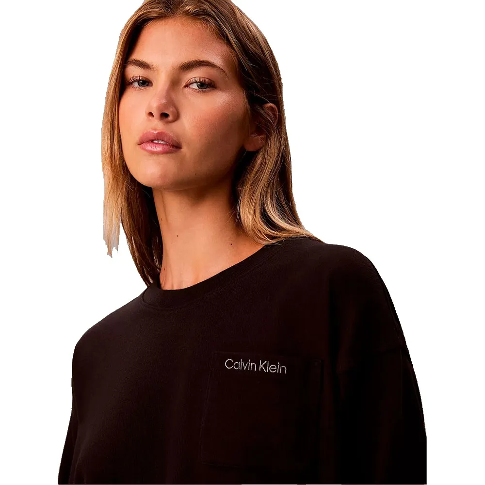Пижамная футболка с длинным рукавом Calvin Klein LV00QS7516, черный — фото 3