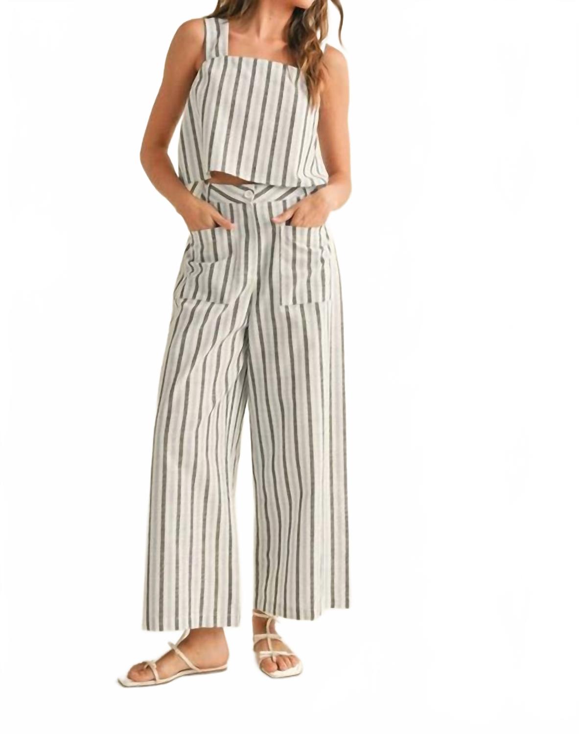 

Полосатый топ-майка в мульти MIOU MUSE