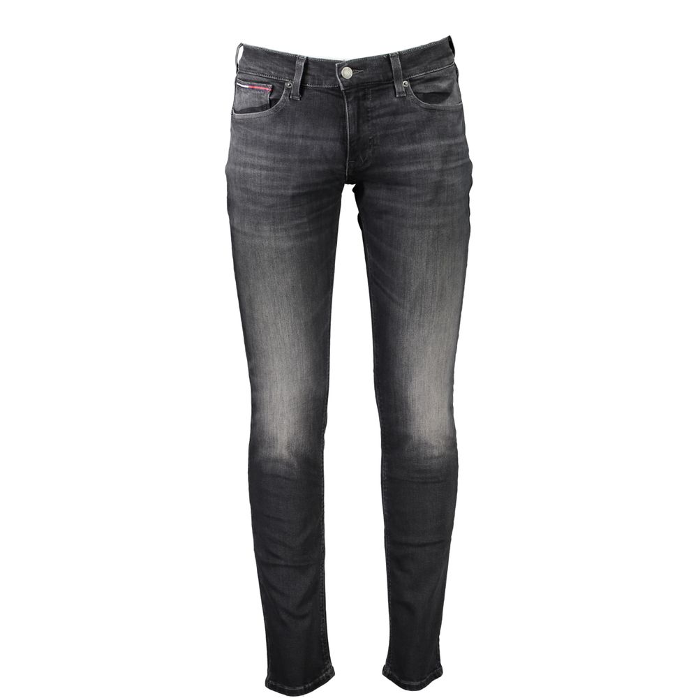 

Черные хлопковые джинсы Tommy Hilfiger, черный