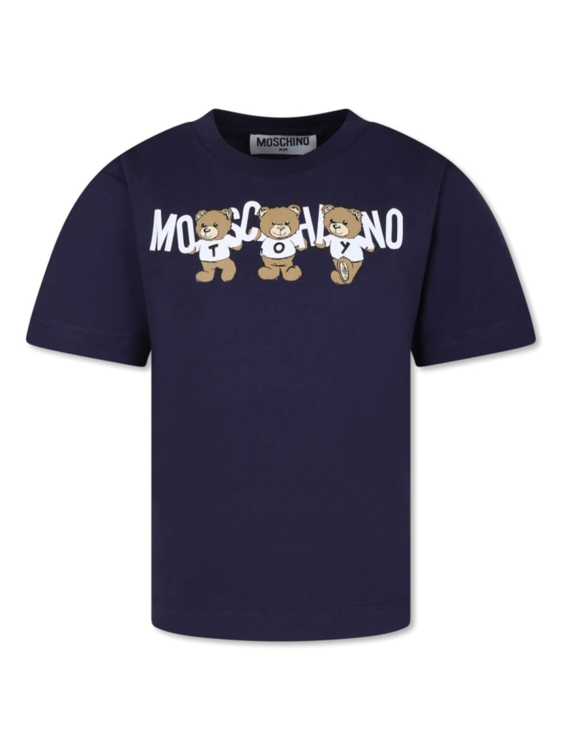 

Moschino Kids футболка из хлопка с логотипом, синий