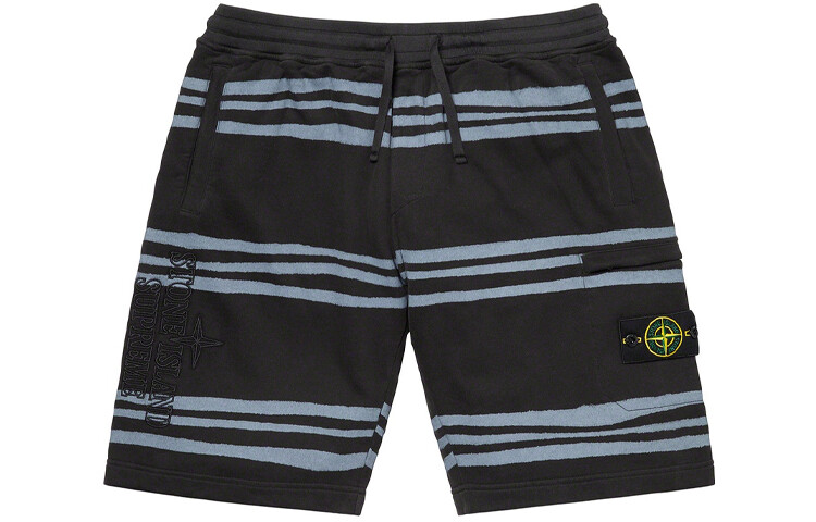 Повседневные шорты Stone Island X Stone Island Joint Series унисекс Supreme, белый — фото 3