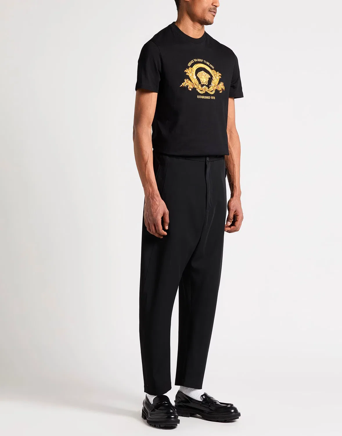 Футболка с принтом Versace Black — фото 2