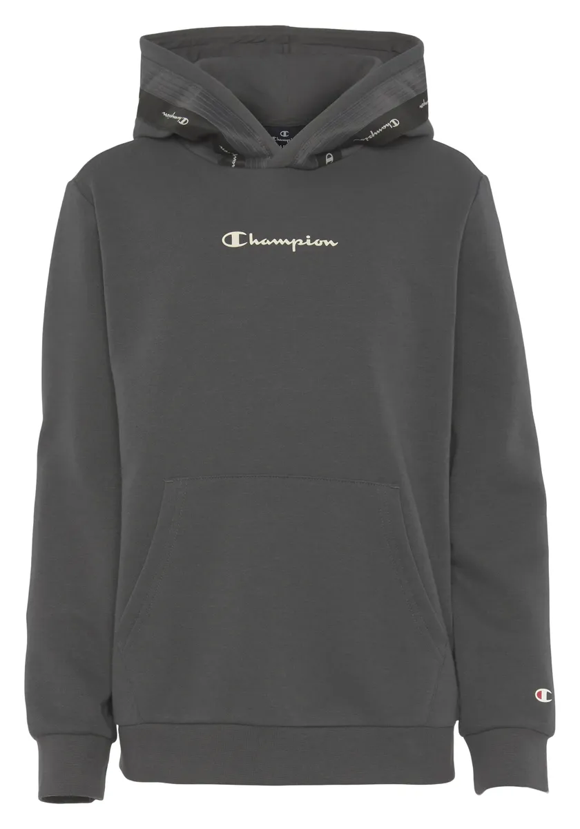 

Толстовка Champion с капюшоном "Tape Hooded Sweatshirt - для детей", серый