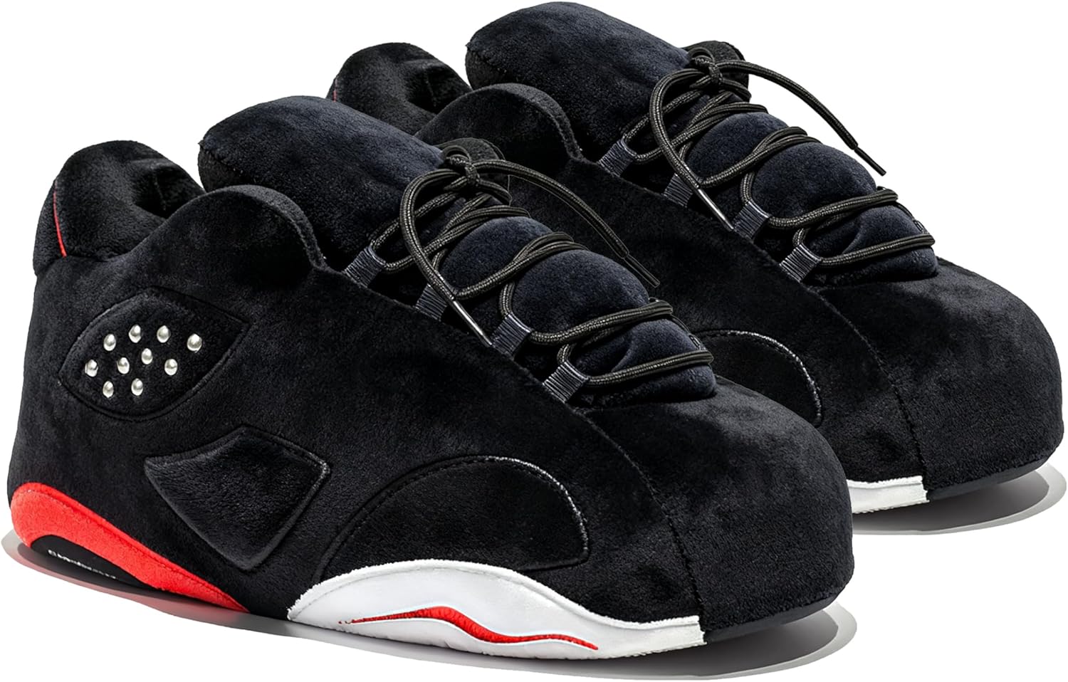 

Унисекс уютные модные большие домашние тапочки-кроссовки с нескользящей подошвой - универсальный размер Mululian, черный