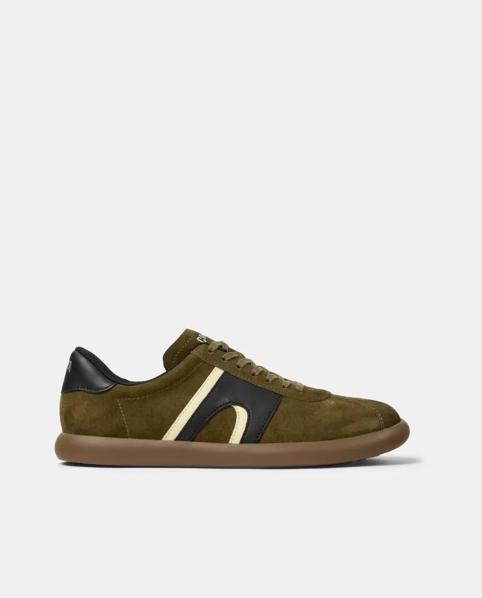 Мужские кожаные туфли Pelotas Soller на шнурках Camper, Verde Militar
