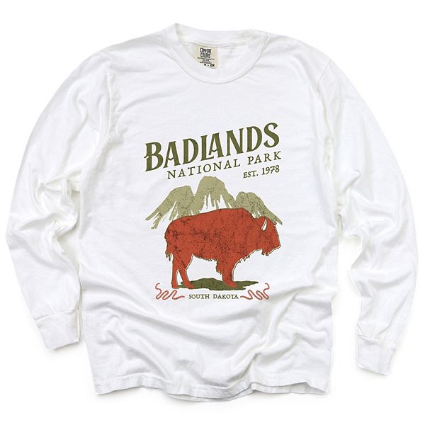 

Футболка с длинным рукавом Badlands national park est 1978 Simply Sage Market, White, Белый, Футболка с длинным рукавом Badlands national park est 1978 Simply Sage Market, White