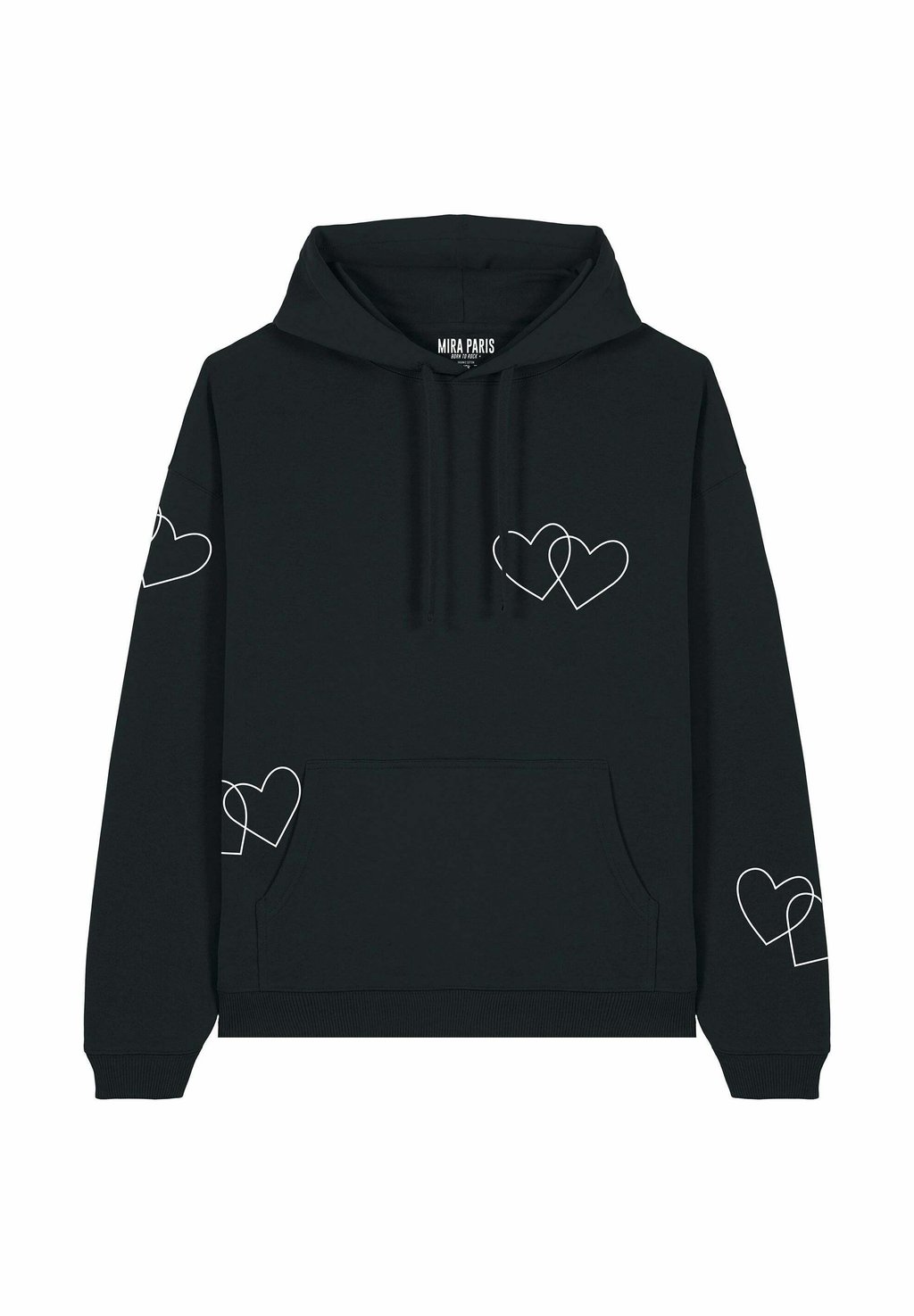 

Толстовка TOO MUCH LOVE PRINT HEAVYWEIGHT - Hoodie Mira Paris, черный