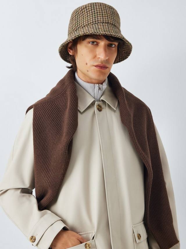 

Шерстяная клетчатая ведро-шляпа John Lewis, Multi