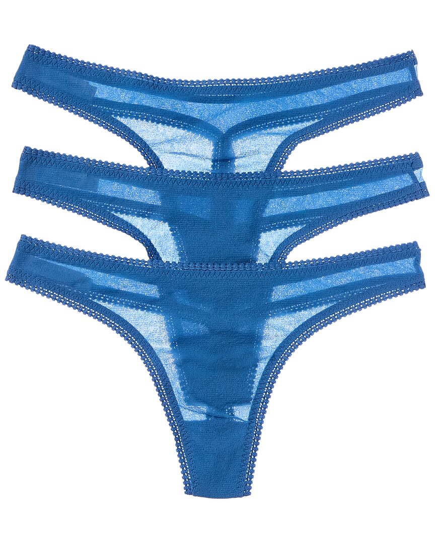 

OnGossamer 3pk Hip-G стринги On Gossamer, синий