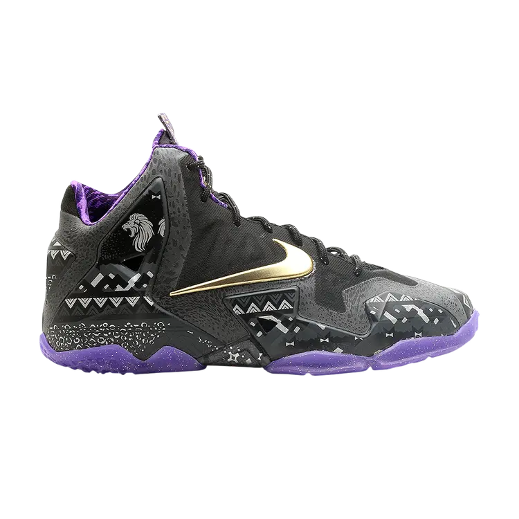 

Кроссовки Nike LeBron 11 GS 'BHM', черный