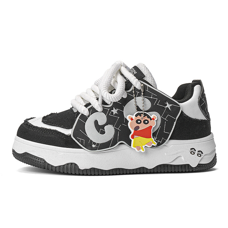 

Кроссовки Crayon Shinchan/Crayon Shinchan Skateboarding Shoes Unisex Low-top, черный