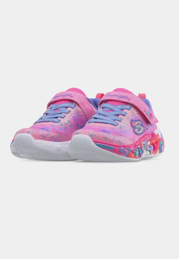 Кроссовки «вечное сердце» Skechers, Light Pink Sparkle/Multi-Coloured — фото 3
