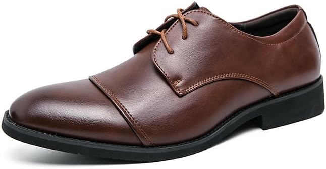 

Мужские классические черные туфли броги с крыльями, шнуровка, дерби, гэтсби, пром, модные оксфорды Huitjours