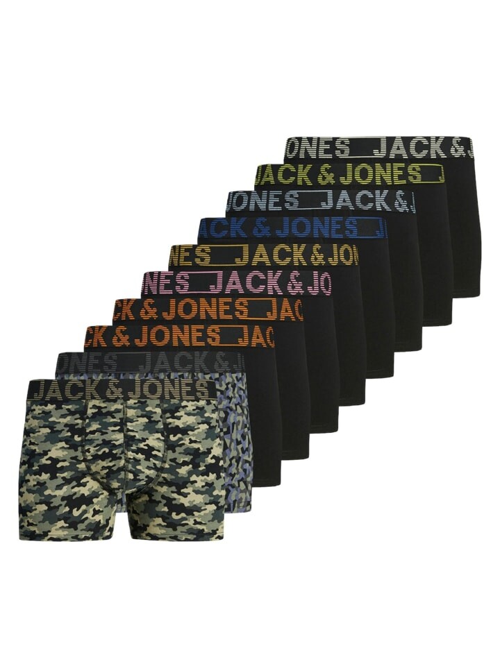 

Боксеры Jack & Jones short 10er Pack, цвет schwarz/grün/blau