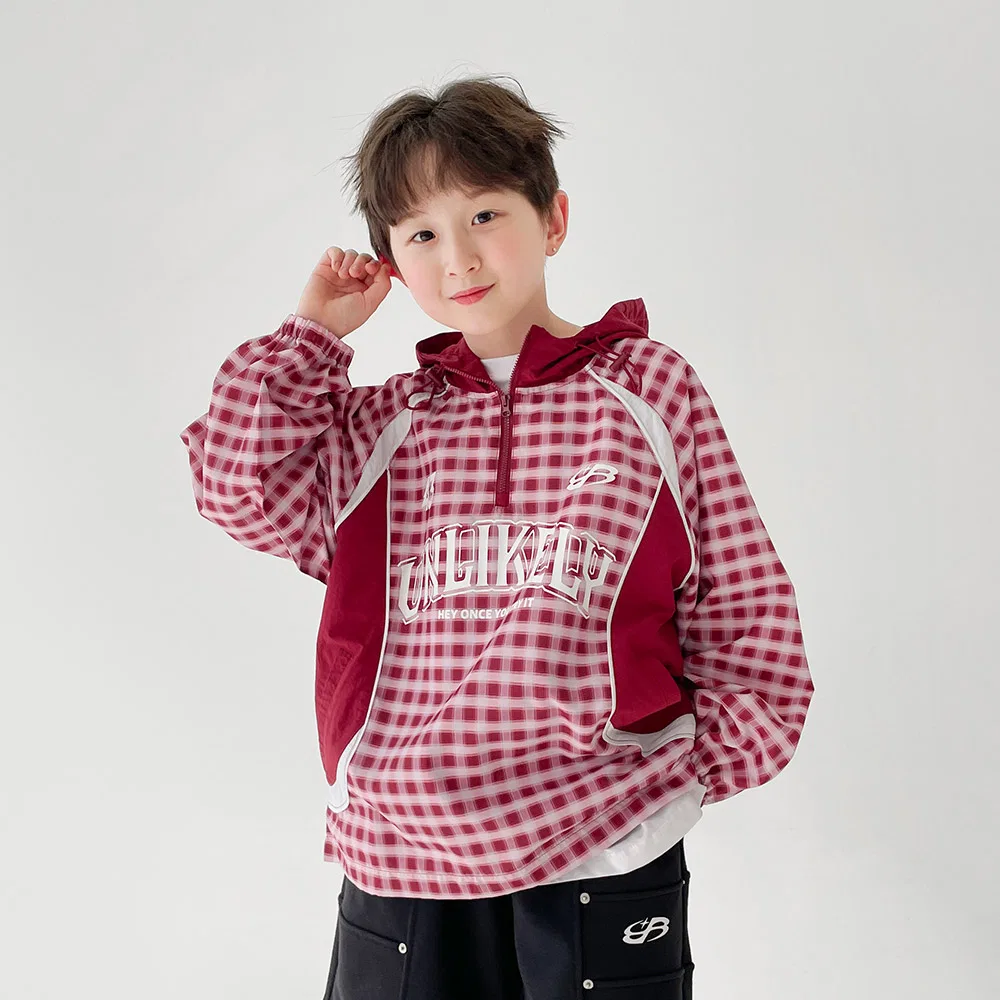 Анорак с капюшоном BERRYCLOSET, полиэстер, красный