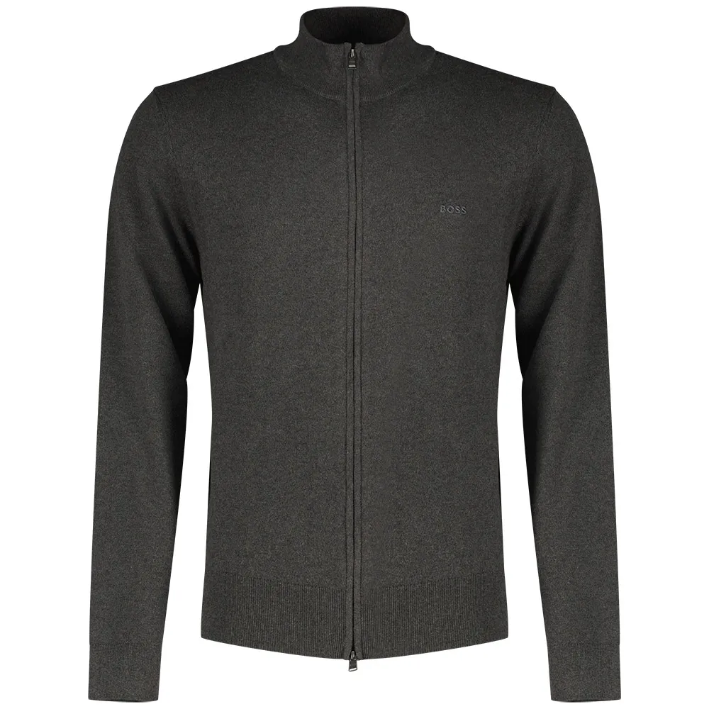 

Свитер BOSS Palano full zip, черный