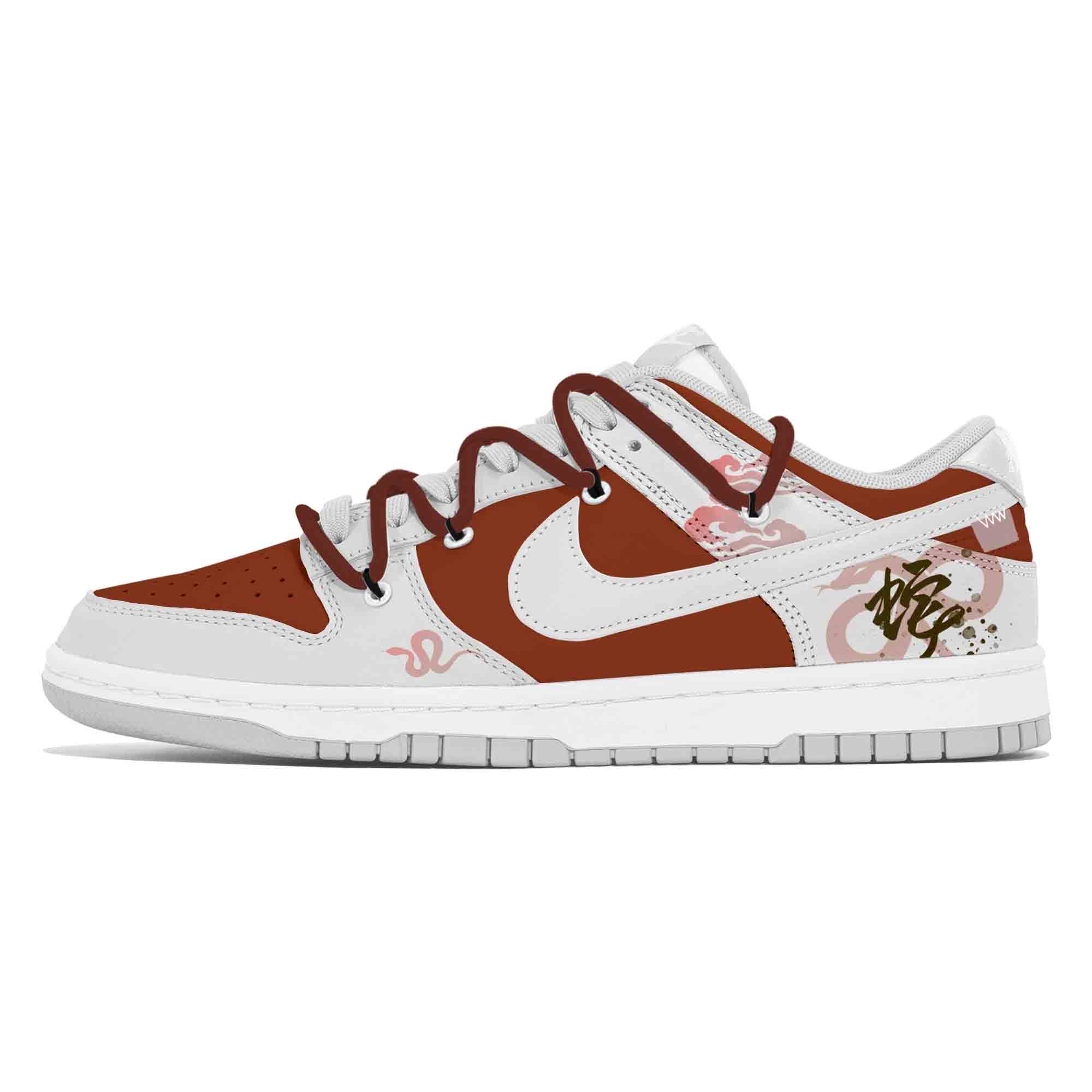 

Nike Кроссовки для скейтбординга Dunk, износостойкие, белые, мужские