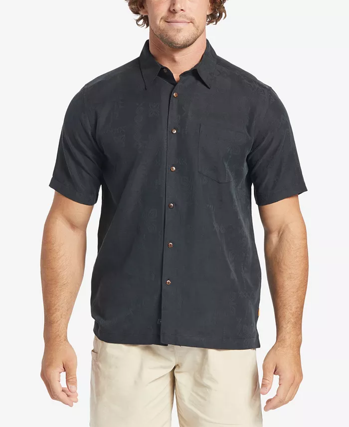

Quiksilver Мужская рубашка с короткими рукавами Manele Bay Quiksilver Waterman, черный