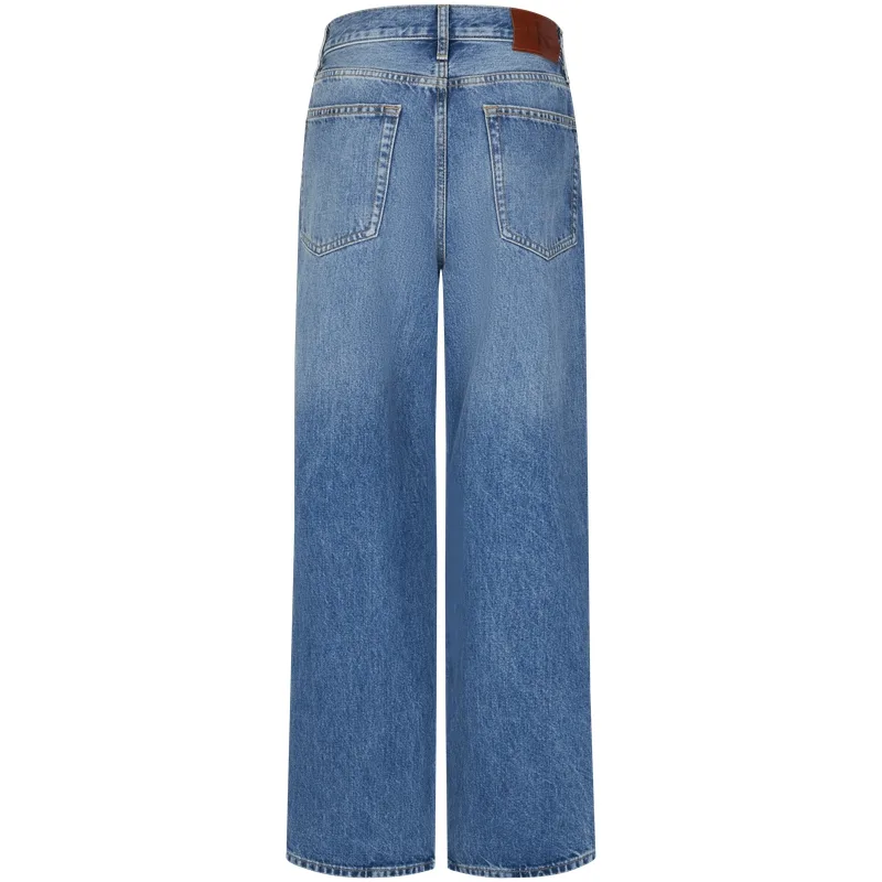 Calvin Klein Джинсы Women's SLF Denim Blue Moderate Wide Leg — фото 3