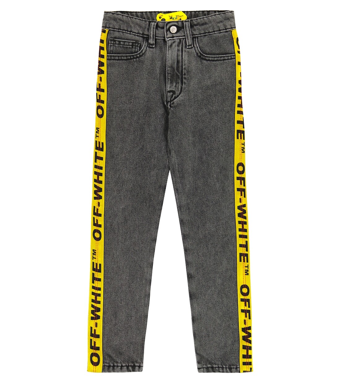 

Джинсы прямого кроя с логотипом Off-White, белый