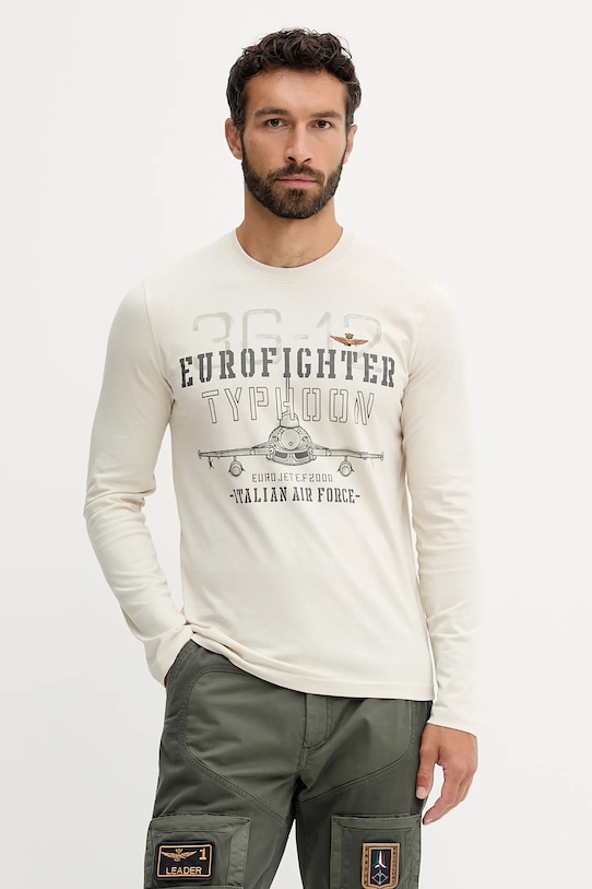 

Хлопковая водолазка Aeronautica Militare, бежевый