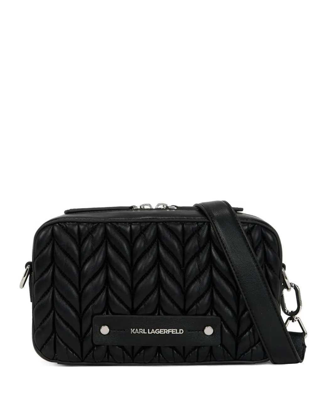 

Стеганая сумка через плечо Karl Lagerfeld, черный