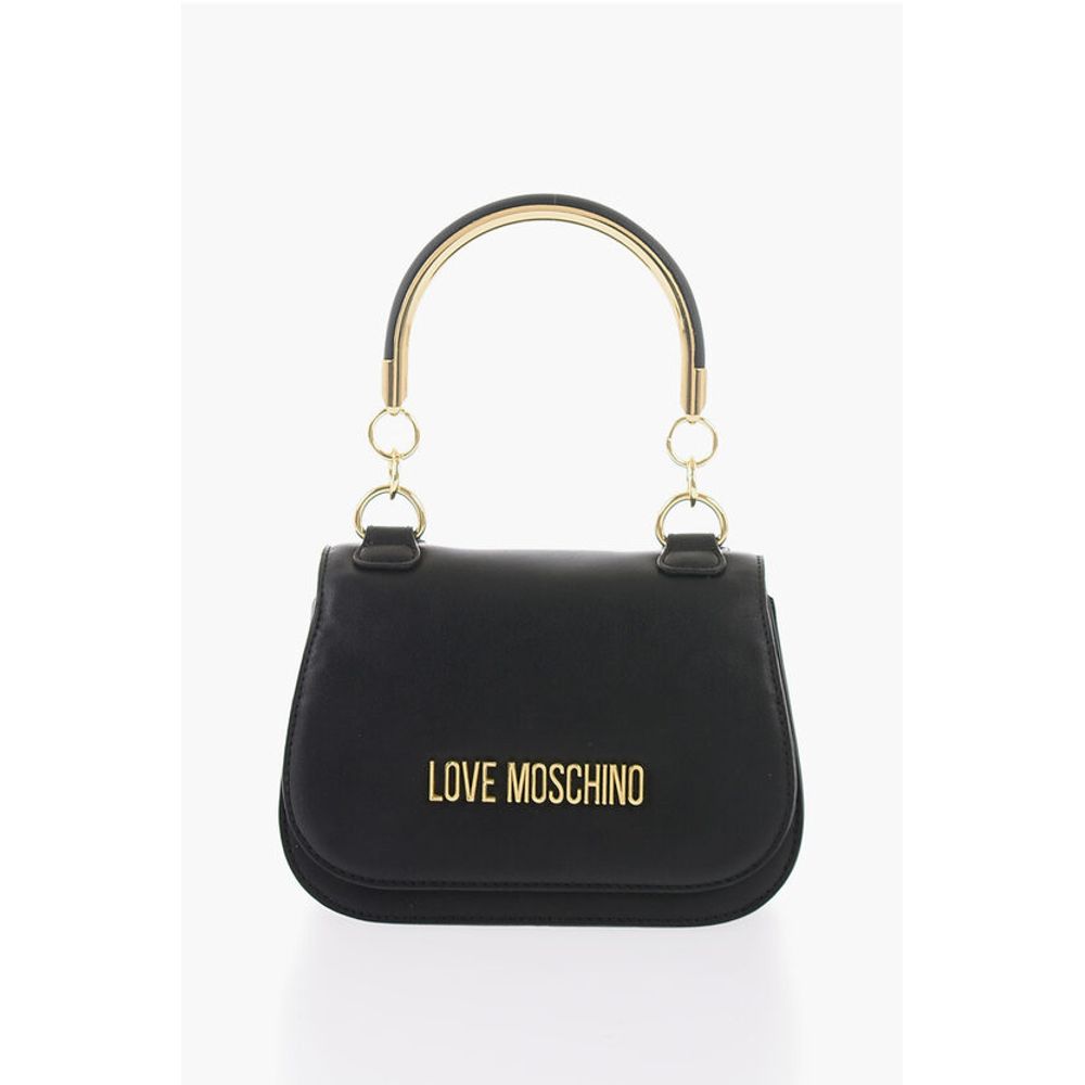 

Сумка LOVE из искусственной кожи с металлическим золотистым логотипом Moschino, Black