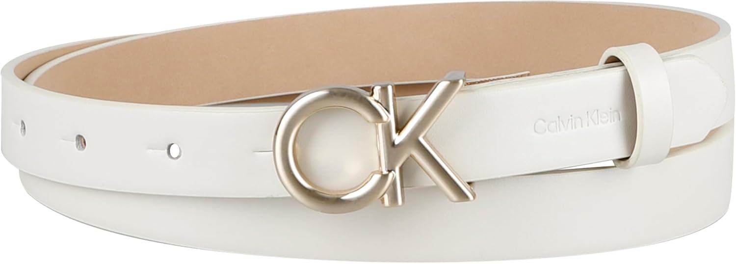 

Женский ремень Calvin Klein, повседневный, узкий, для джинсов, брюк и платьев, Bone