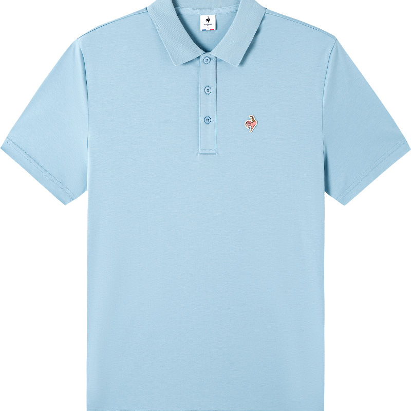 

Футболка поло мужская пыльно-голубая Le Coq Sportif