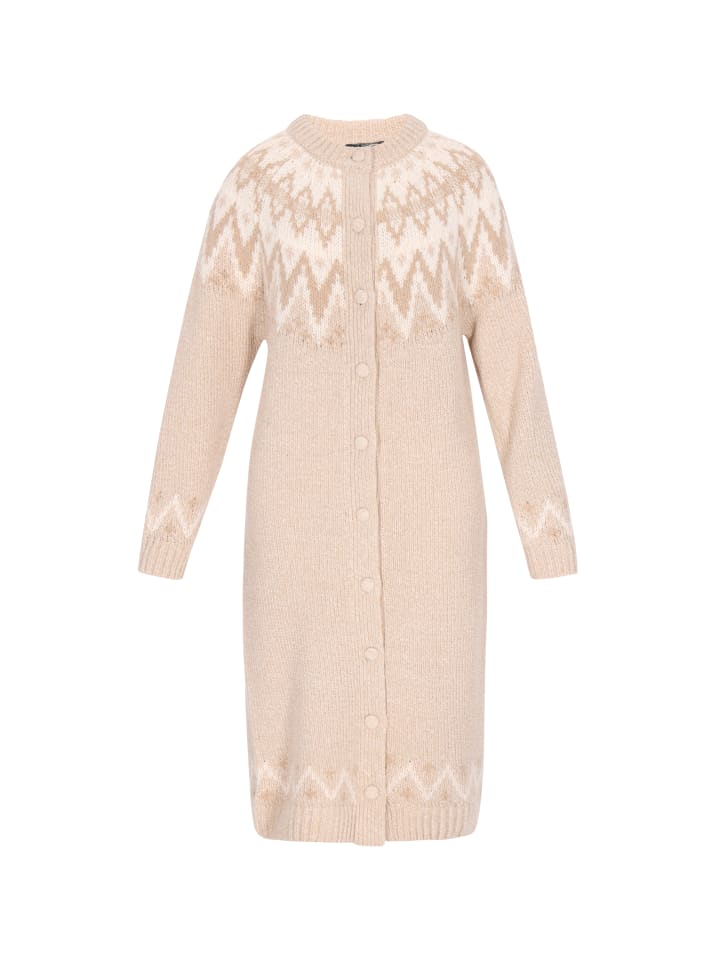 

DreiMaster Женский кардиган бежевого цвета с разноцветными вставками