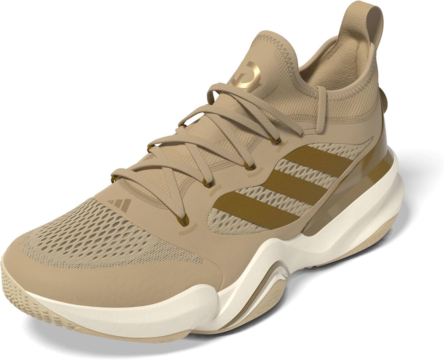 

Кроссовки Adidas Mahomes 2 Impact FLX Turf для американского футбола, унисекс-взрослые, слоновая кость/бронзовый/бежевый