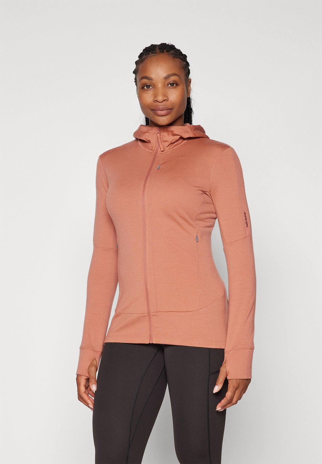 

Толстовка на молнии WOMEN QUANTUM ZIP HOODIE Icebreaker, светло-розовый