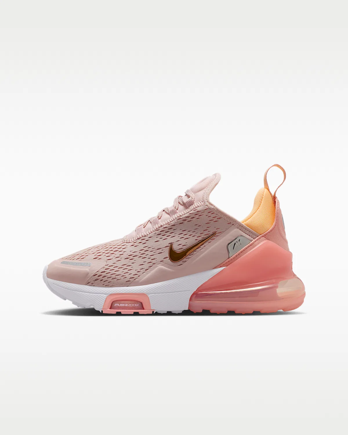 Кроссовки Nike Air Max 270 Premium для детей, Silt Red/White/Washed Coral/Tangerine Tint