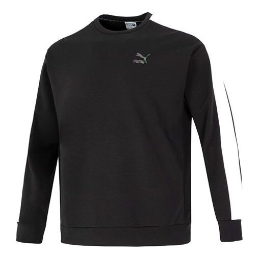 

Свитер suit crew neck logo sweatshirt 'black' Puma, черный