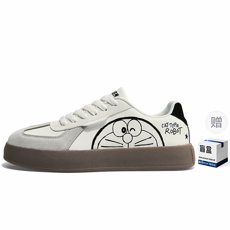 

Скейтборд-кеды Jingle Cats унисекс с низким верхом Doraemon, цвет Enamel gray + random style