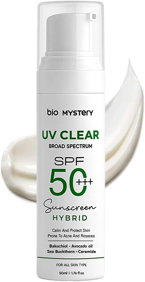 Солнцезащитный лосьон для лица Clear Face SPF 50+++, Bio Mystery, 50 мл, матовый финиш
