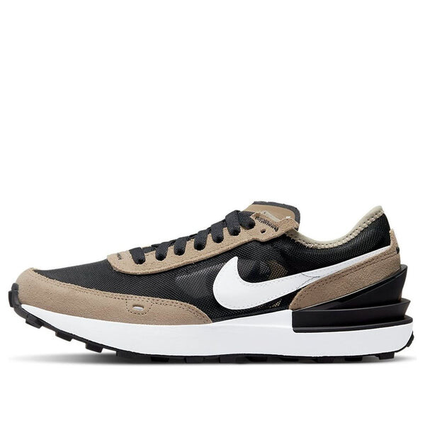 

Кроссовки waffle one athleisure casual sports shoes black brown Nike, черный