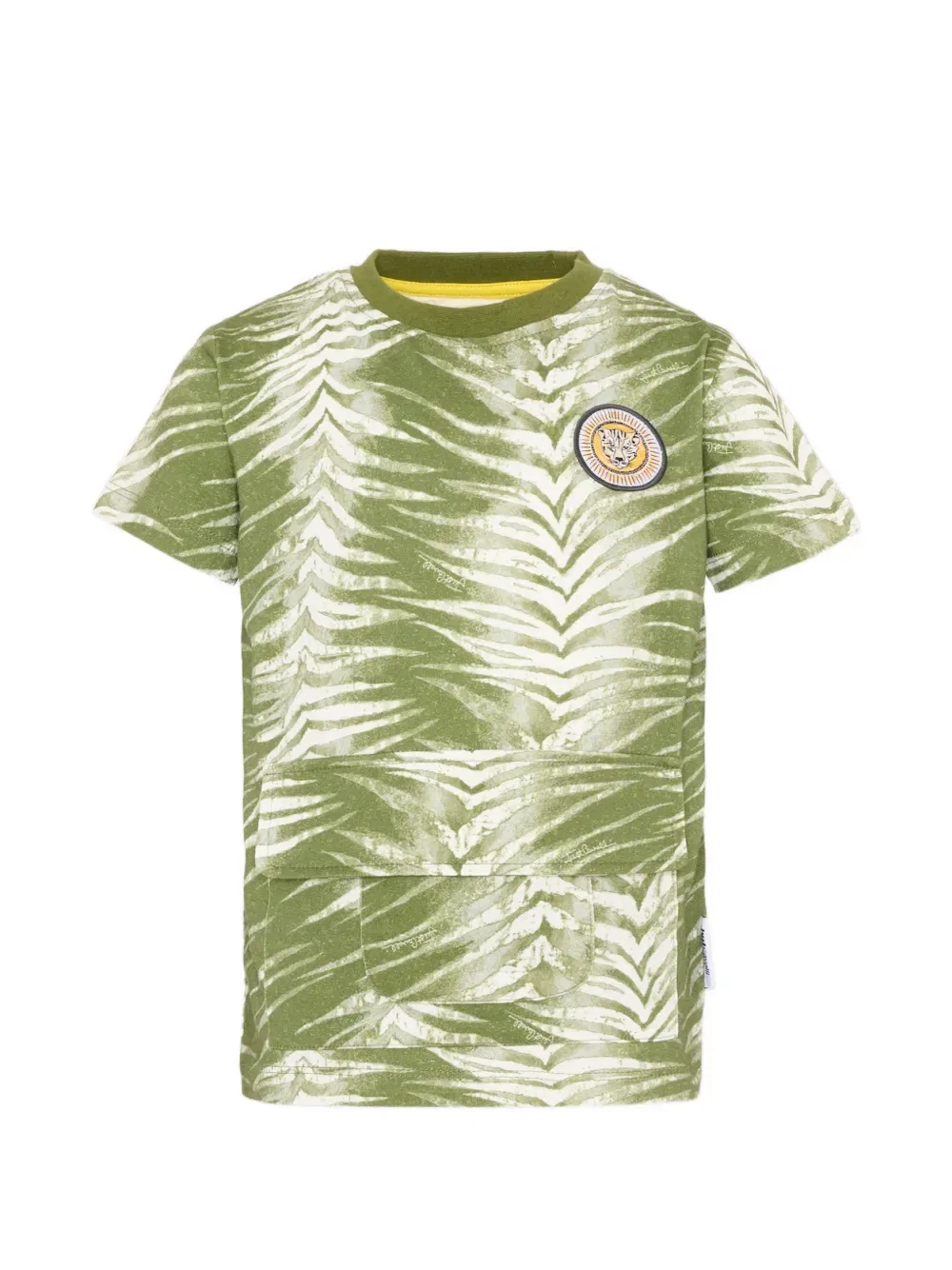 Футболка с коротким рукавом и принтом «зебра» Just Cavalli Kids, зеленый