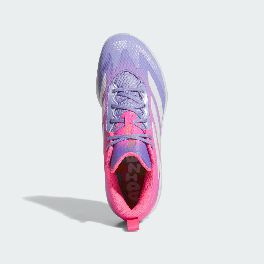 Женские бутсы Adidas Adizero Instinct 2.0 Candy TPU, белый/желтый — фото 2