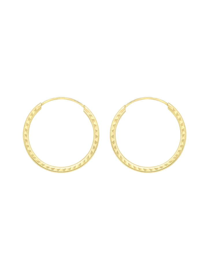 

Круглые серьги из золота 375 пробы Lucardi