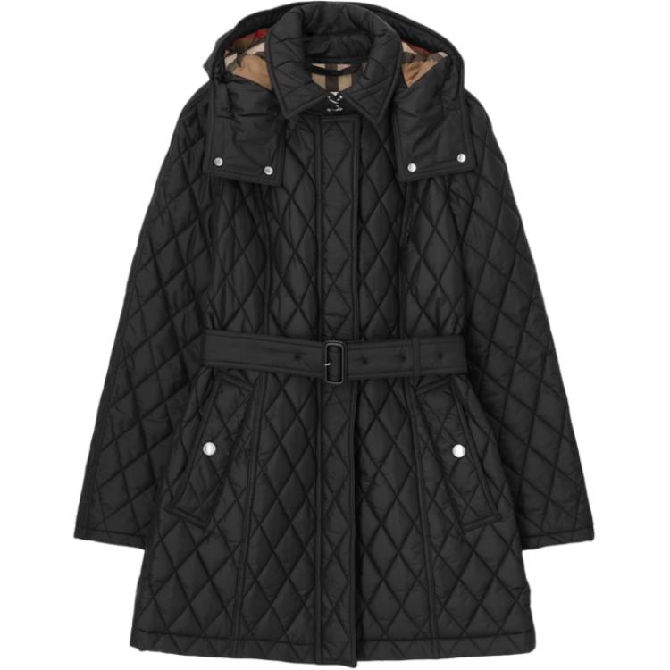 

Burberry Пуховики для женщин, черный лацкан, умеренные другие